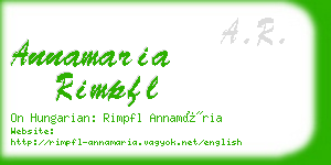annamaria rimpfl business card